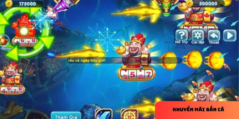 Các ưu đãi như nạp lần đầu, hoàn tiền thua và tặng lượt bắn miễn phí