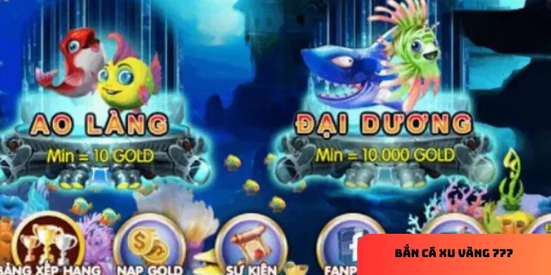 Đa dạng loại cá và phần thưởng tăng hấp dẫn.