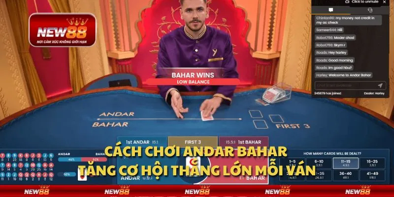 Cách chơi Andar Bahar - Tăng cơ hội thắng lớn mỗi ván