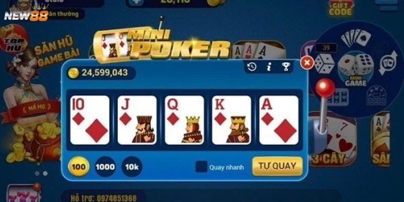 So sánh Poker truyền thống với Mini Poker