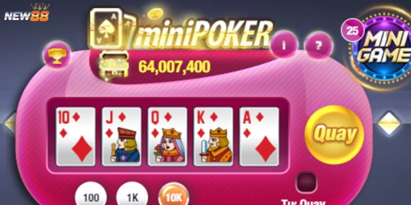 Tìm hiểu cách chơi mini poker cơ bản
